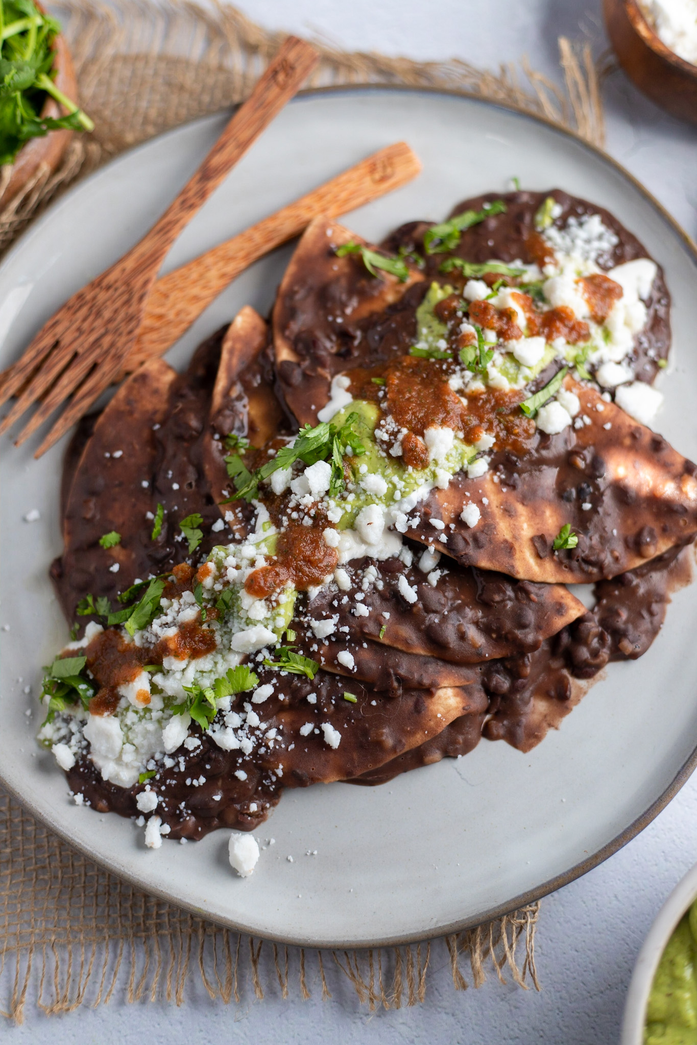 Vegan Black Bean Enfrijoladas - Better Food Guru