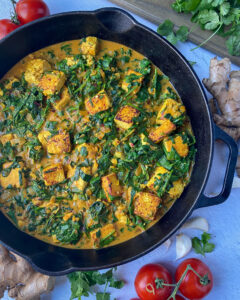 tofu and spinach curry