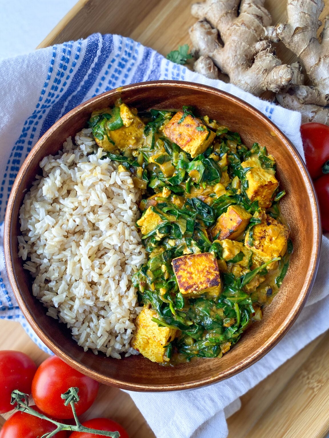 tofu saag paneer recipe