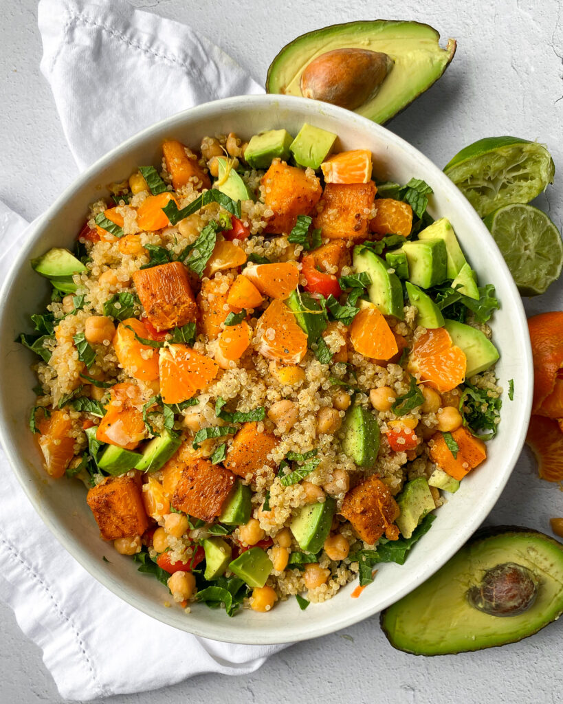 mandarin quinoa and kale salad