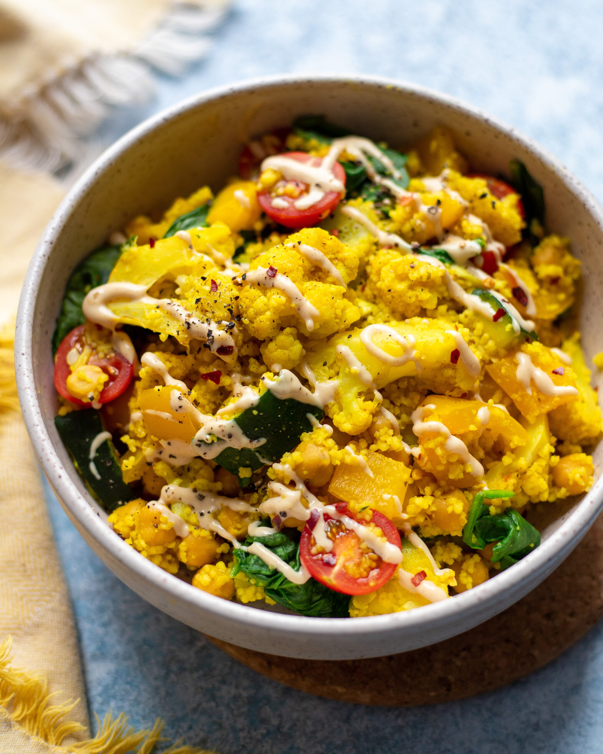 Turmeric Cauliflower Vegan Bowl - BetterFoodGuru Recipes