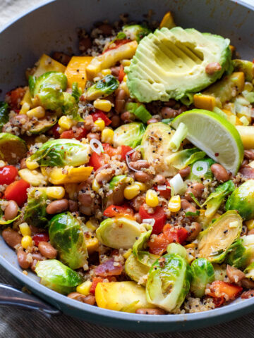 image Easy Quinoa and Pinto Bean Skillet Meal
