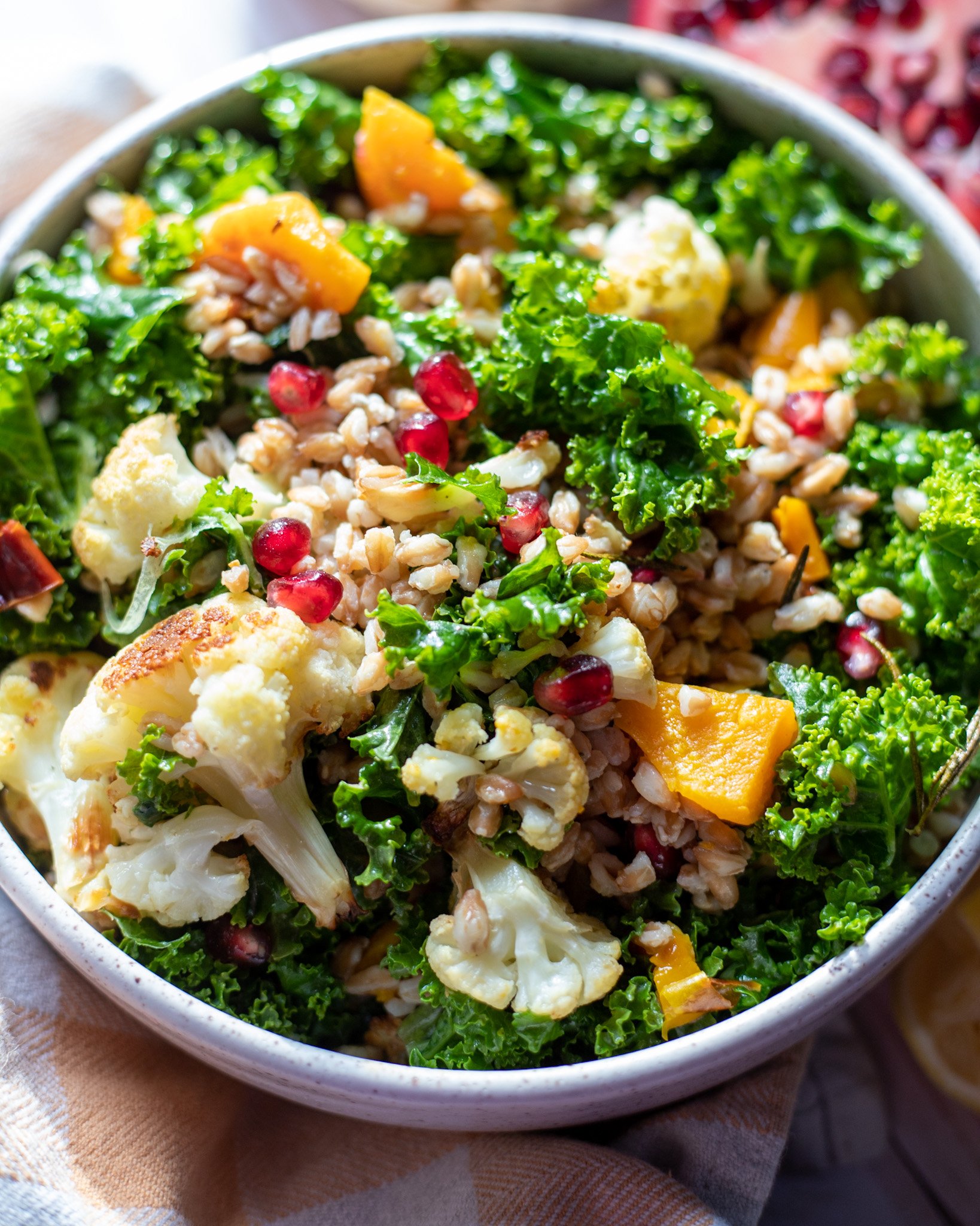 Winter Kale and Farro Salad BetterFoodGuru