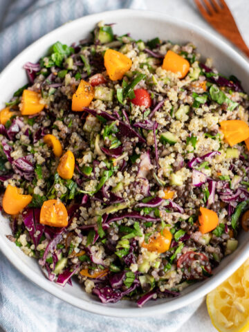 image Quinoa and lentil tabbouleh salad