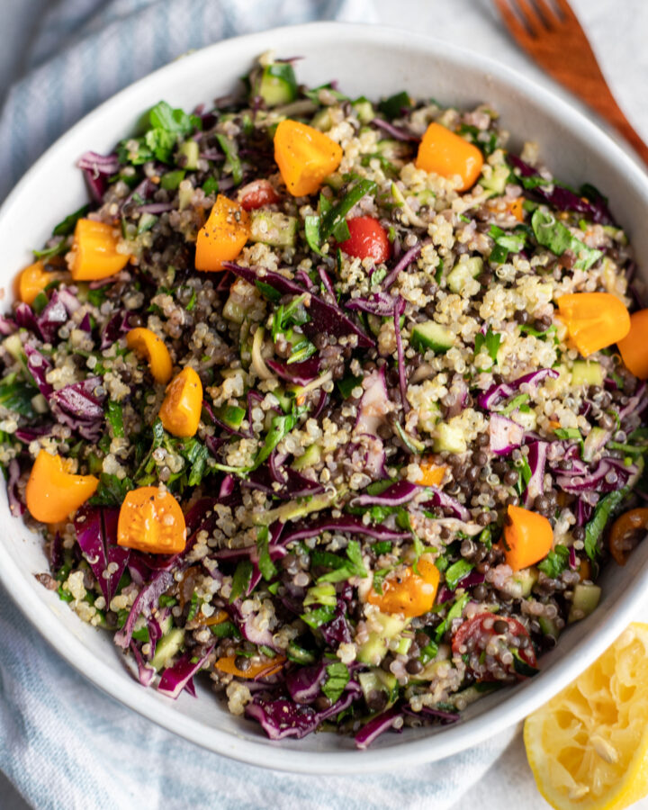 Quinoa and Lentil Tabbouleh Salad - BetterFoodGuru Recipes