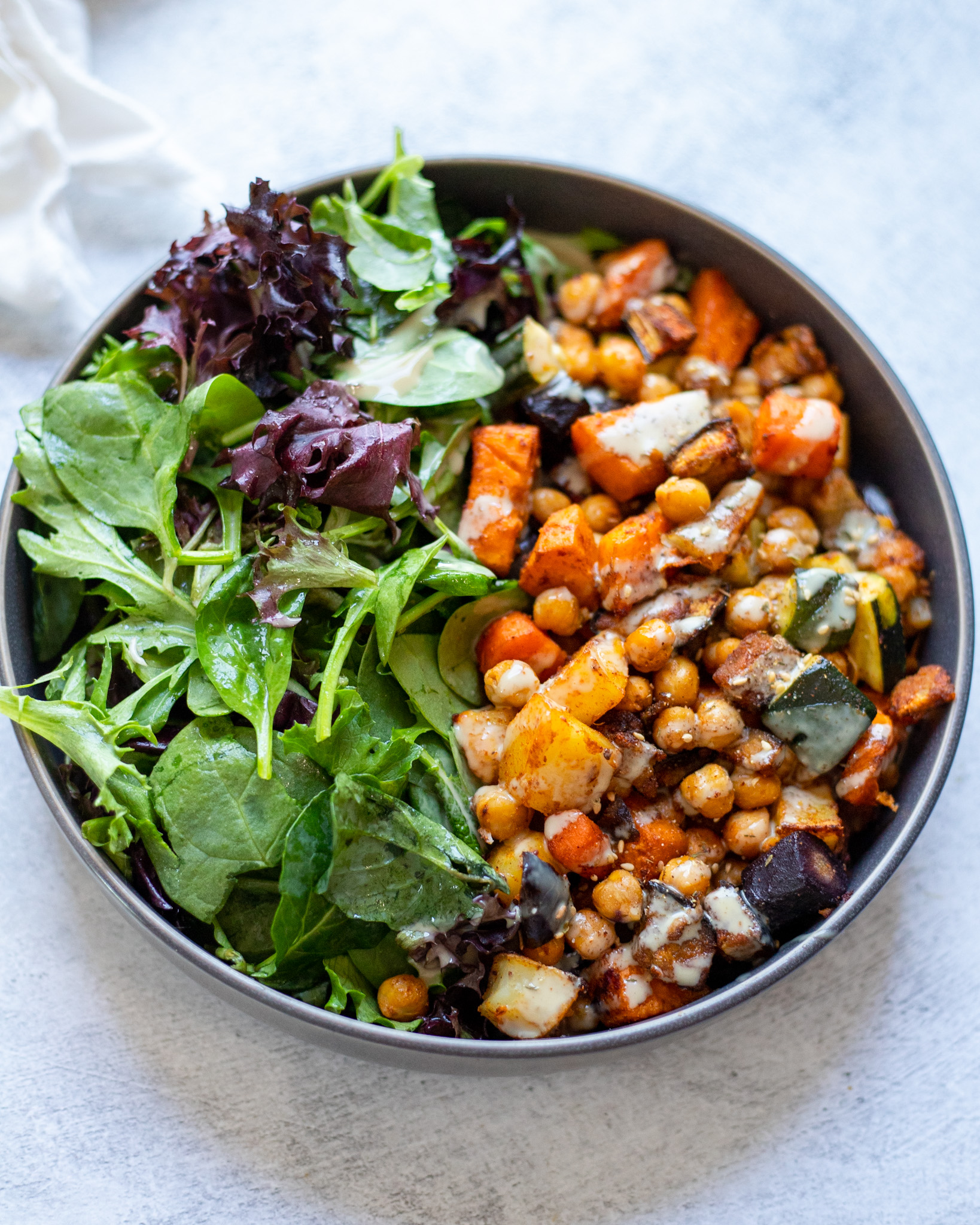 Sheet Pan Vegetable and Chickpea Bake - Dishing Out Health