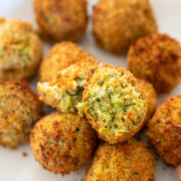 image Air-fried. Broccoli and Cheese Balls