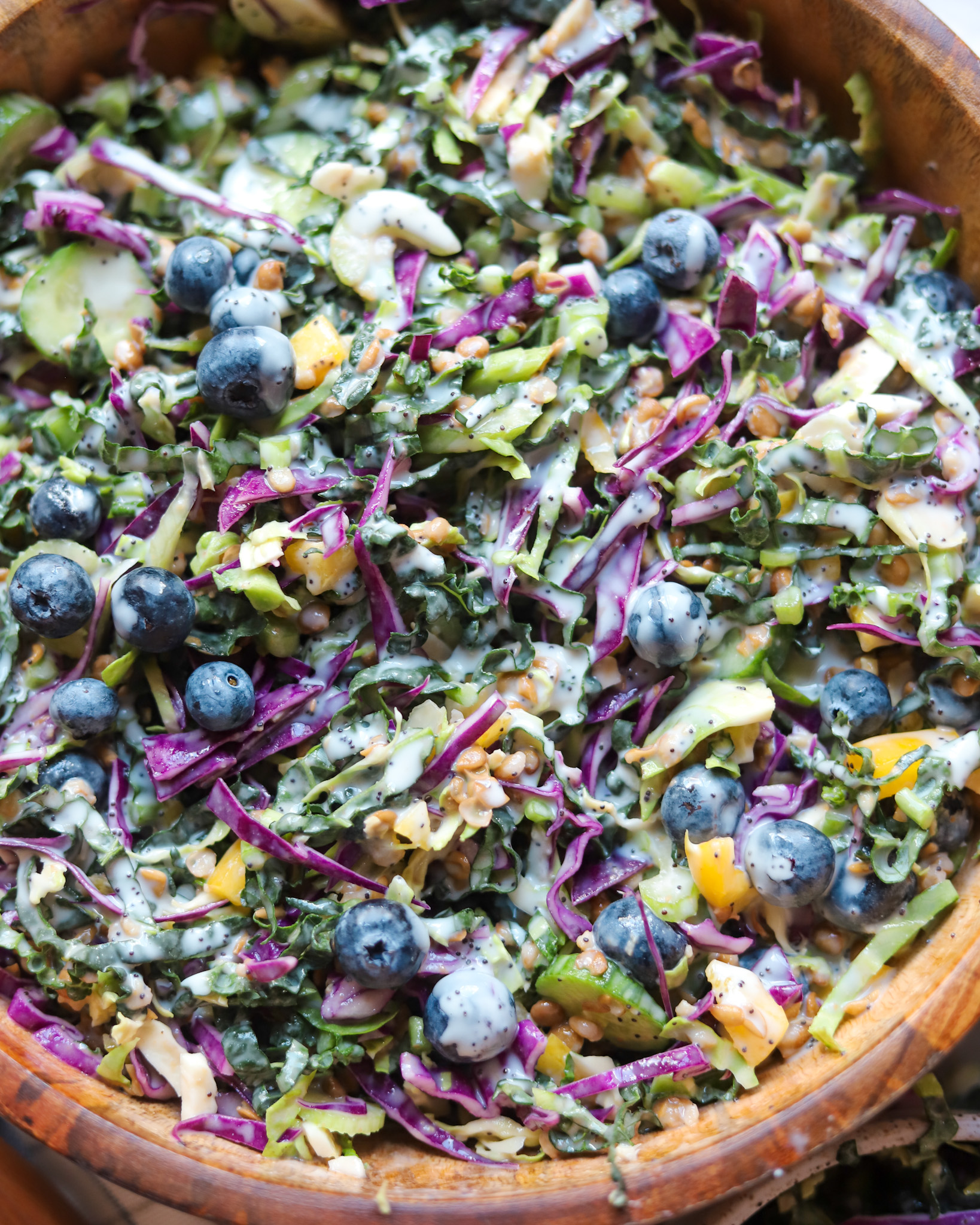 blueberry and lemon poppyseed salad
