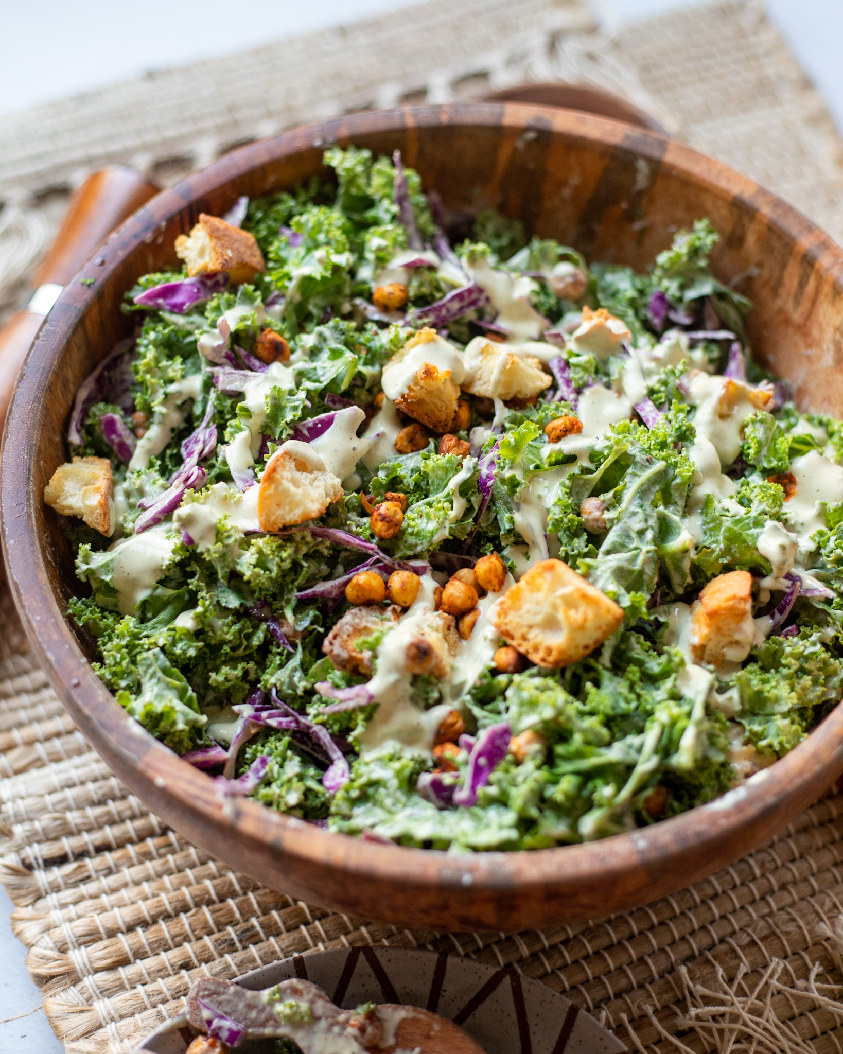 Simple Vegan Kale Caesar - BetterFoodGuru