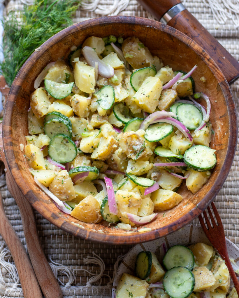 Image dill "pickle" potato salad