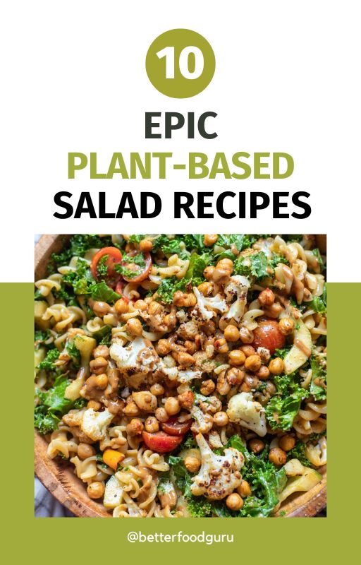 Free plant-based recipe ebook: Epic Plant-based salad recipes