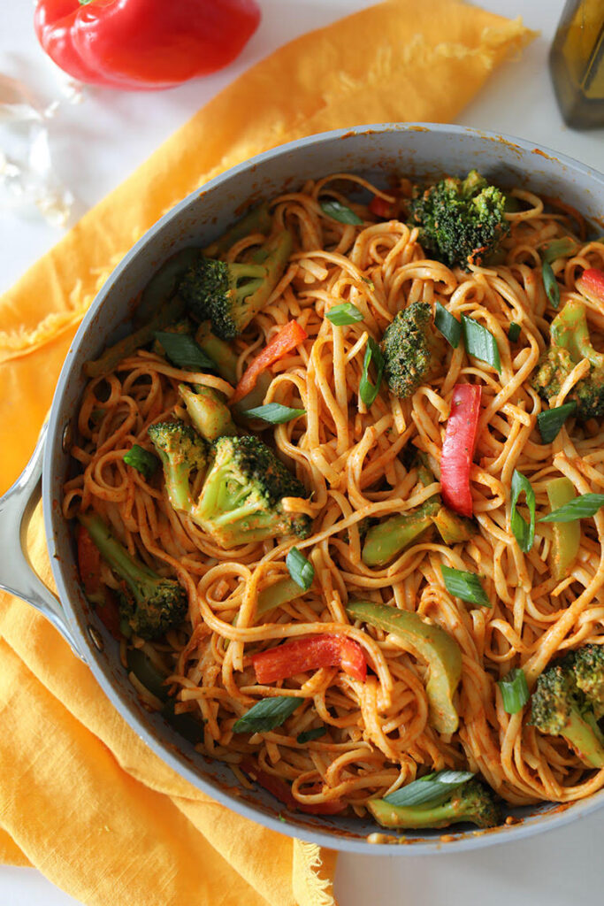 Easy Thai Red Curry Pasta