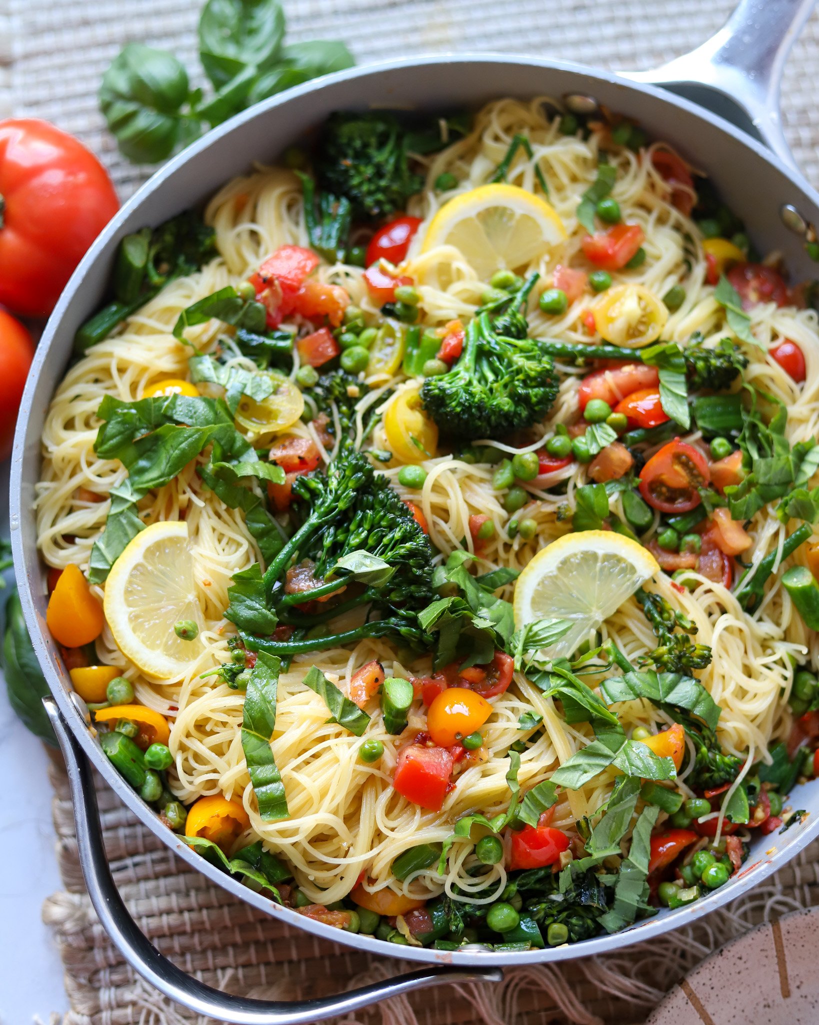Tomato and Basil Lemon Capellini-image