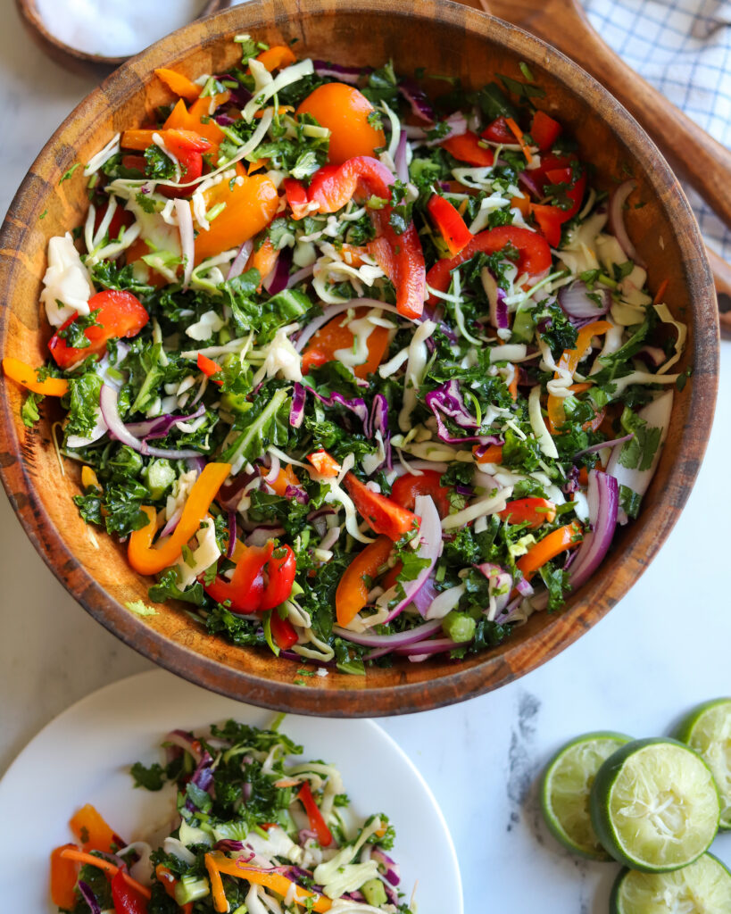 Zesty Rainbow Cole Slaw