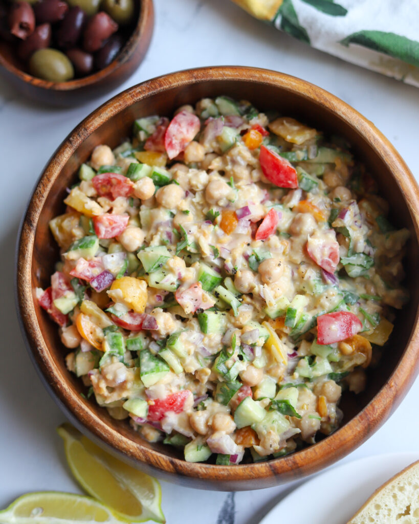 Chickpea Tahini Salad