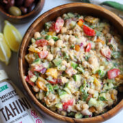 chickpea tahini salad