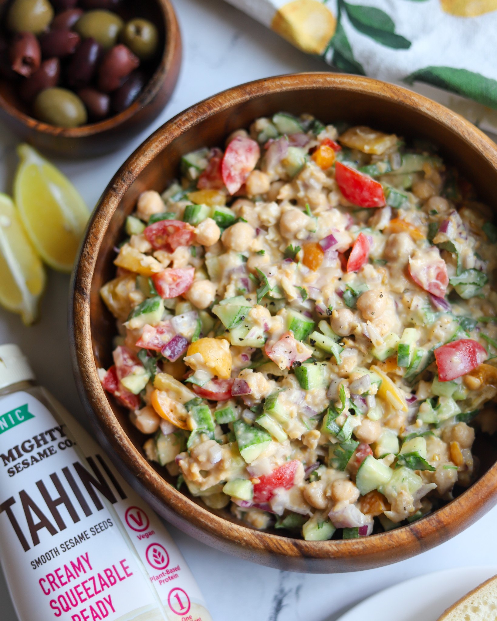 Chickpea Tahini Salad