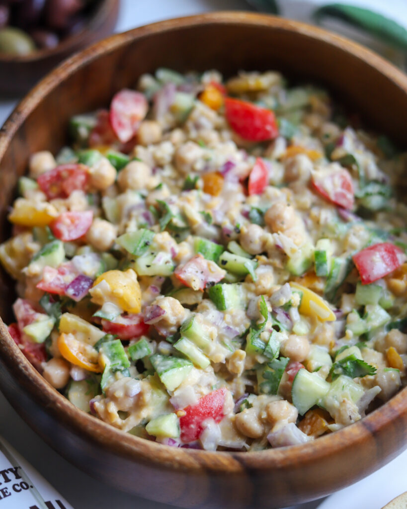 chickpea tahini salad