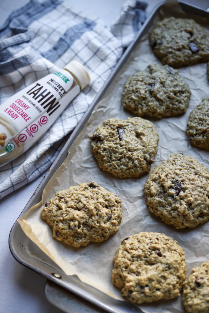 Tahini Chocolate Chip Cookies