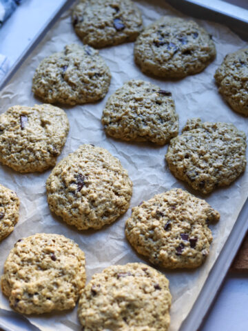 Tahini Chocolate Chip Cookies