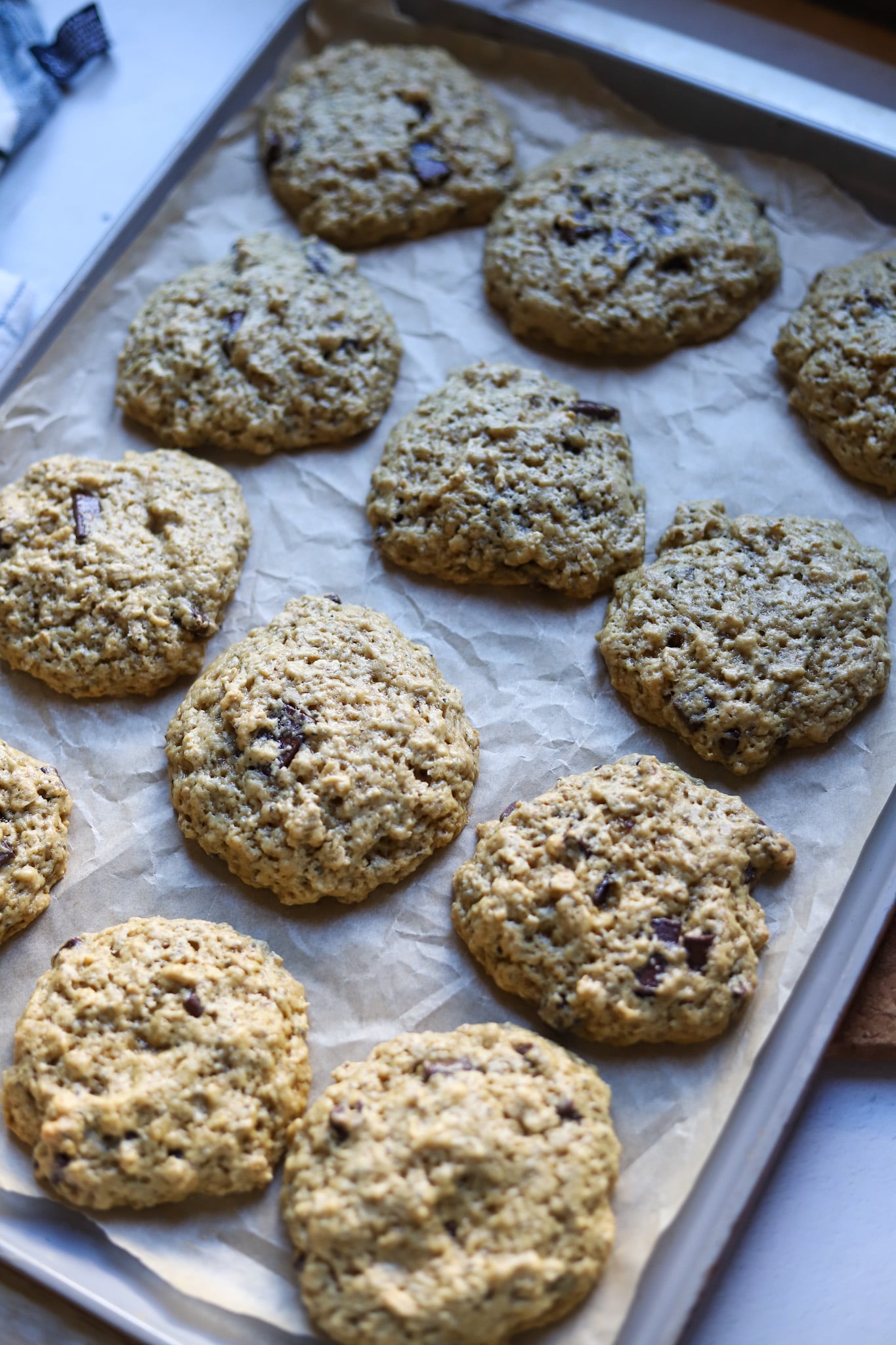 Tahini Chocolate Chip Cookies