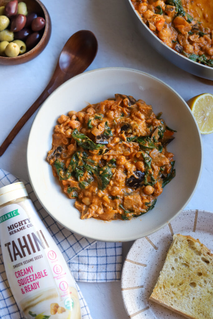 chickpea and tahini stew