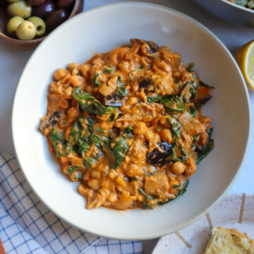 chickpea and tahini stew