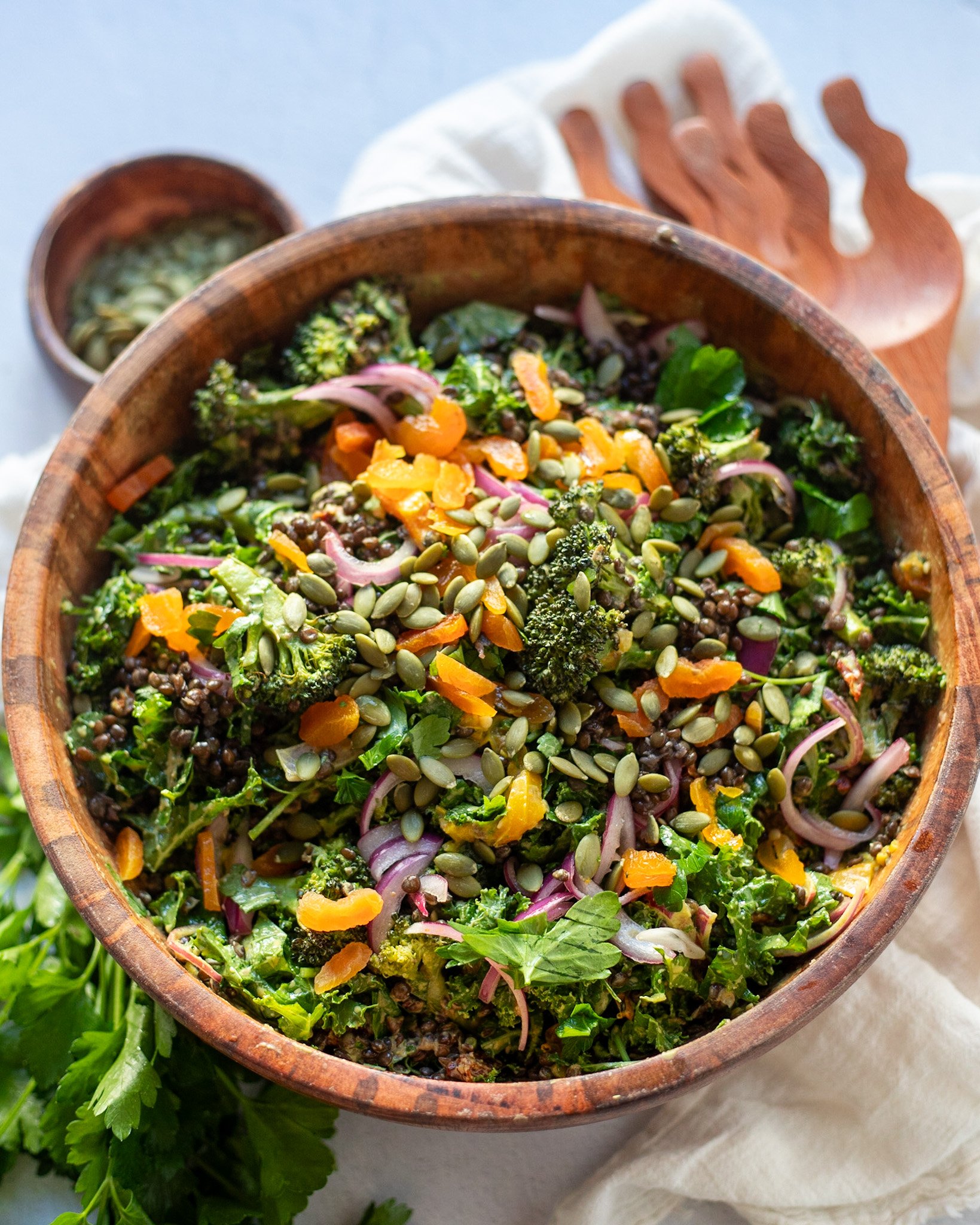Roasted Broccoli Lentil Salad-image