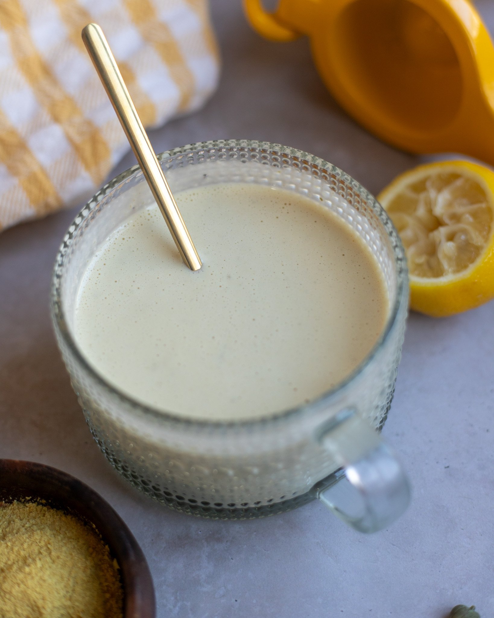 Vegan Tahini Caesar Dressing with Yogurt-image