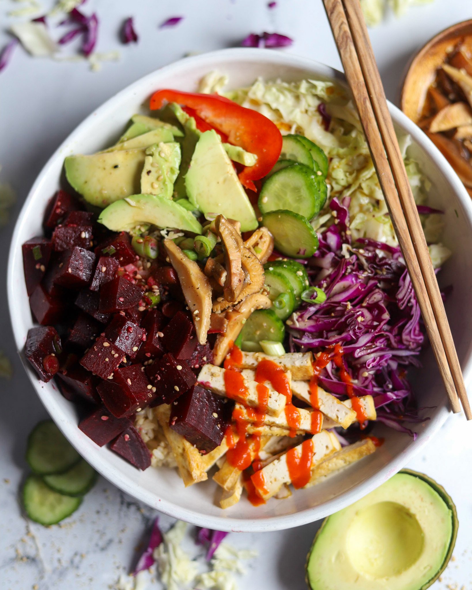 Loaded Vegan Tofu Poke Bowls-image