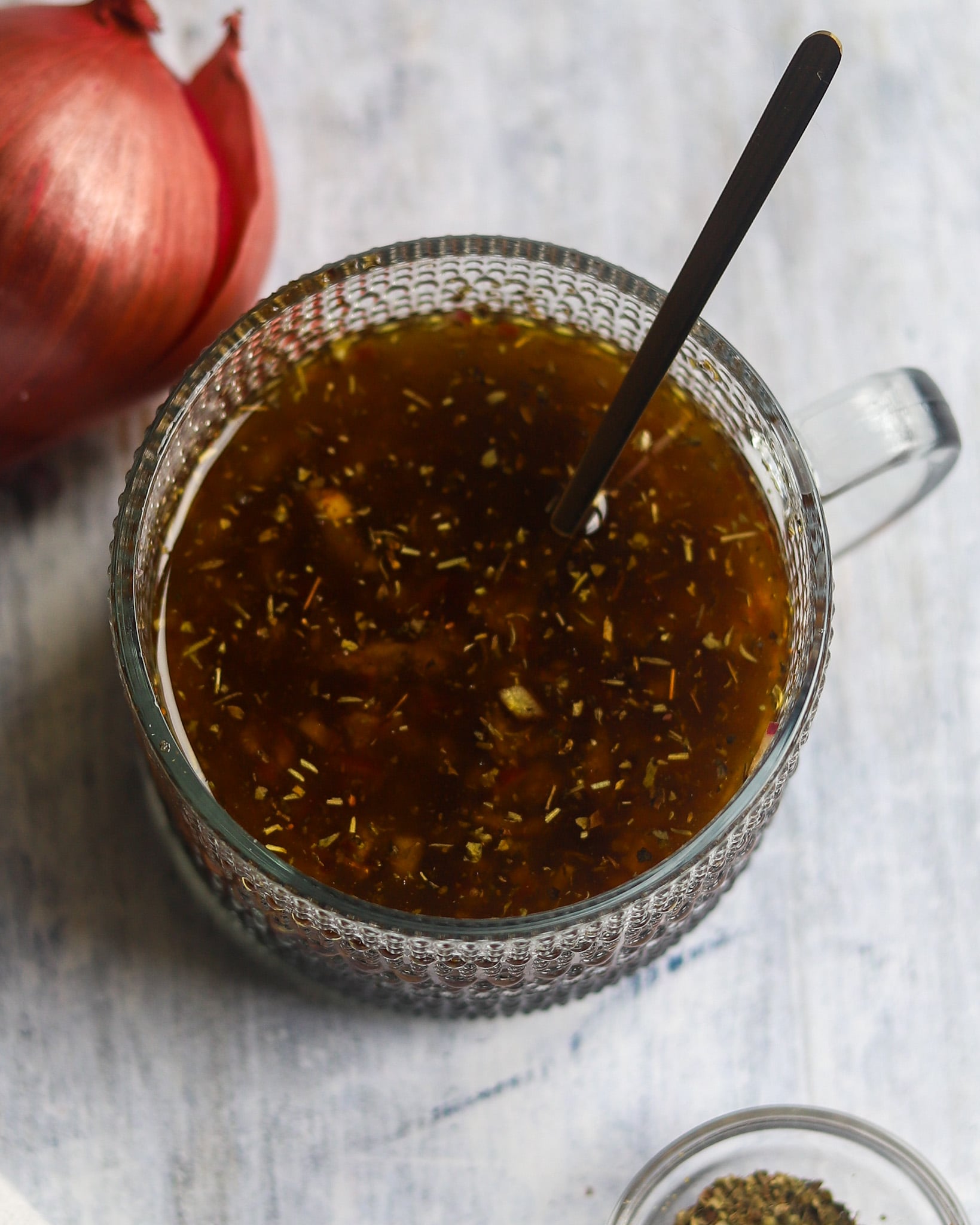 Sweet Red Onion Vinaigrette