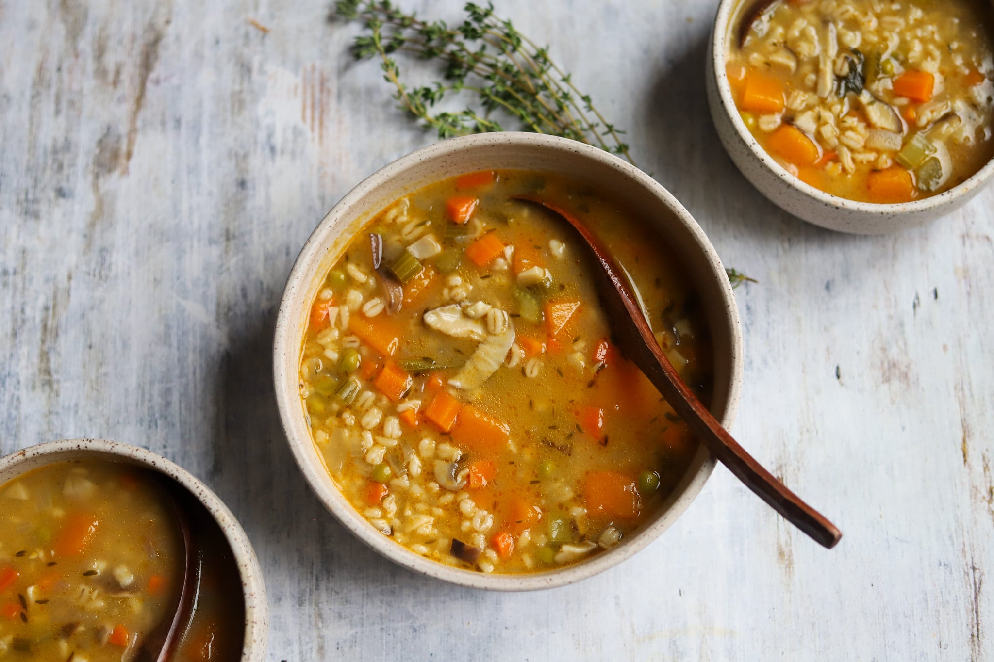 Vegan Mushroom Barley Soup