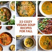 Visual grid of 7 Fall soup recipes