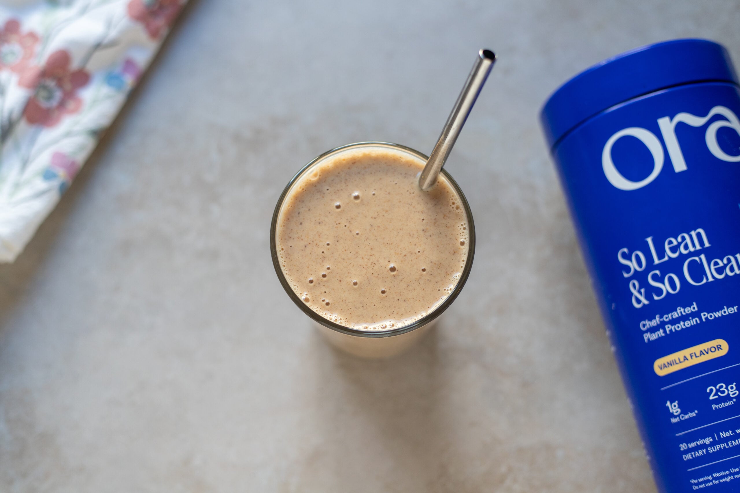 Cinnamon Almond Vegan Protein Smoothie